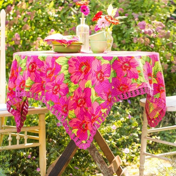April Cornell Tablecloth Daydream 54x54 NWT - Picture 1 of 3
